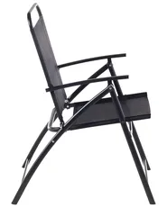 Set of 6 Garden Chairs LIVO Metal Black_772157