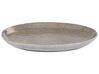 Set of 16 Stoneware Dinnerware Grey COSTMARY_863150