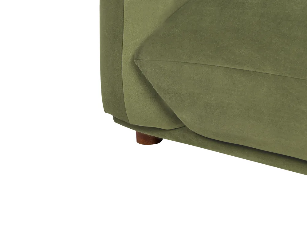 Divano 3 posti LUVOS Velluto Verde_970557