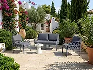 Garden Sofa Set 4 Seater ERICHE Dark Grey_1185541