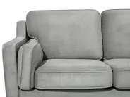 Canapé 3 places LOKKA Velours Gris clair_704288