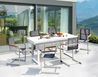 6 Seater Aluminium Garden Dining Set White and Grey VALCANETTO/COSOLETO_938398