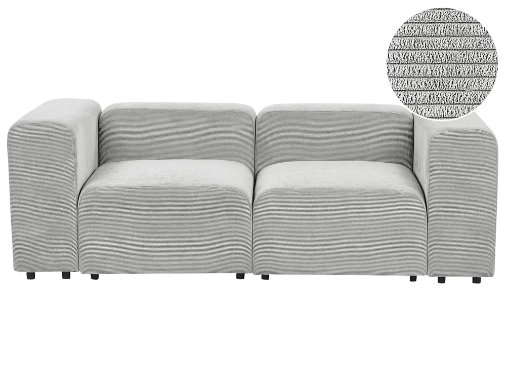 Sofa modułowa dla 2 osób FALSTERBO Sztruks Szary