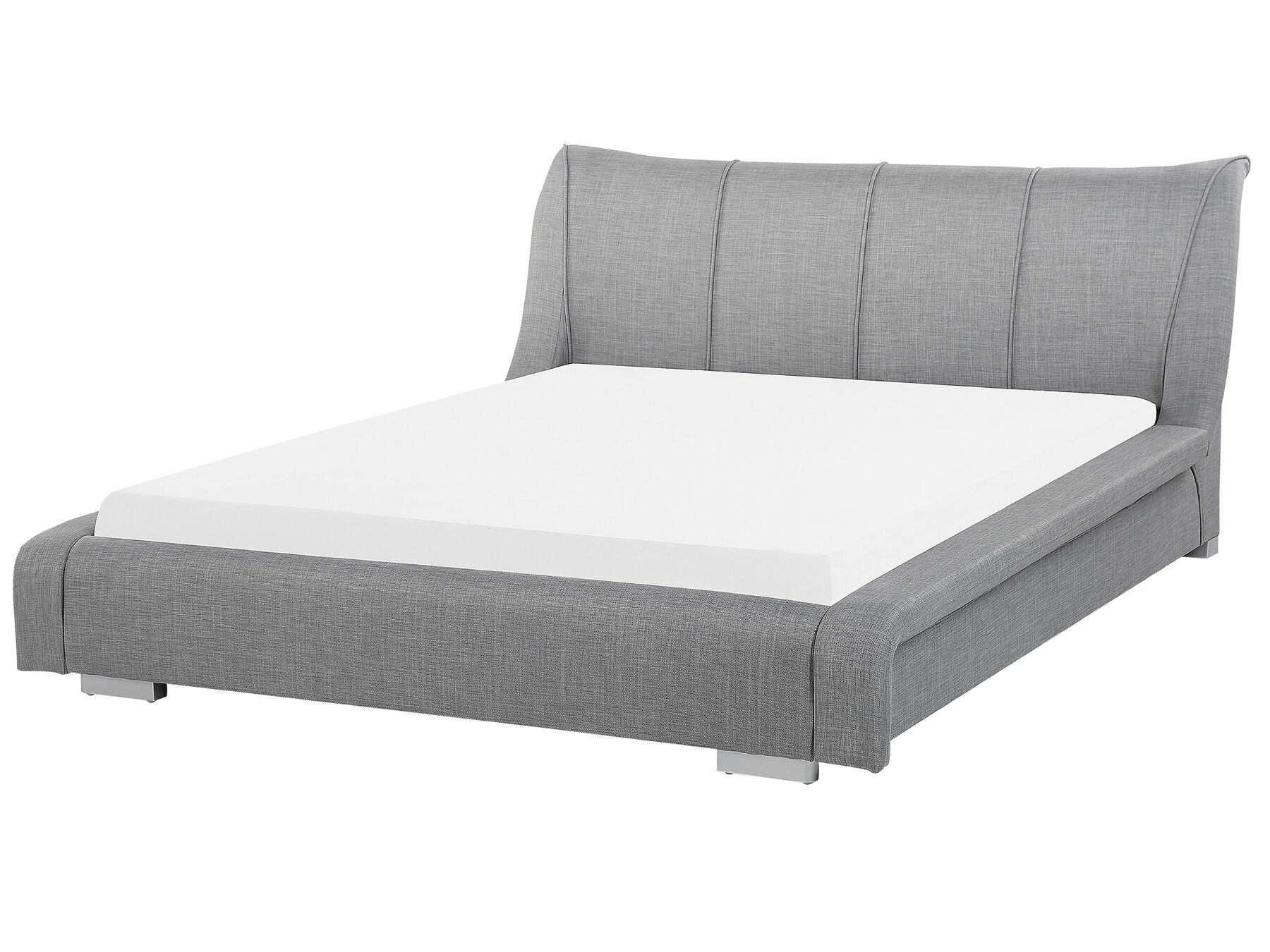 Fabric EU Super King Size Bed Grey NANTES_103557