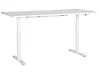 Scrivania elettrica regolabile in altezza DESTINAS 180 cm x 80 cm Bianco