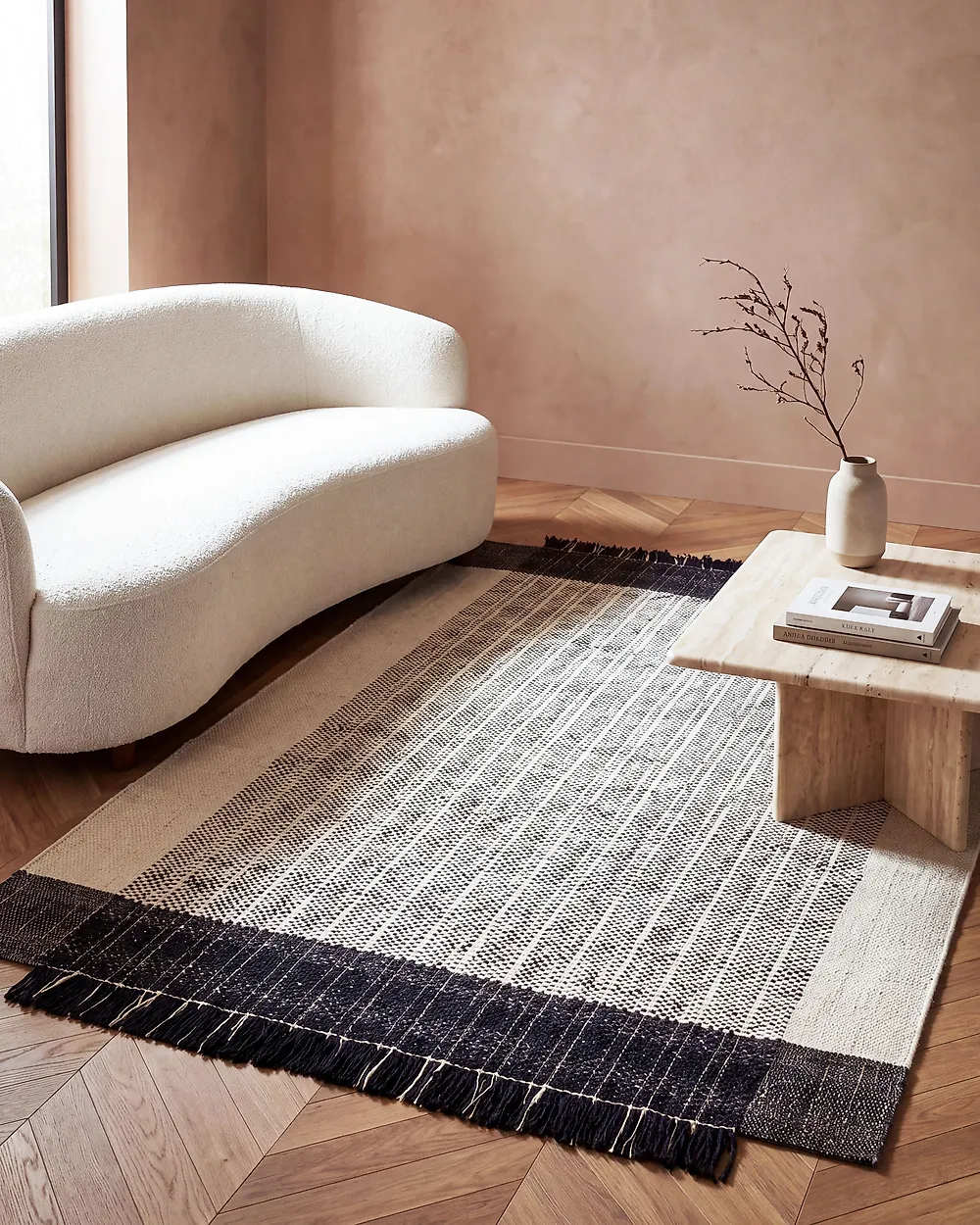 Rug KETENLI White 160 x 230 cm Wool_1179123