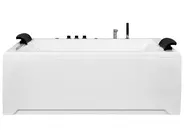 Corner Hot Tub with LED SALAMANCA 1830 x 1420 mm White_919439