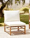 Garden 1-Seat Section CERRETO Bamboo Off-White