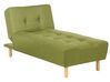 Chaise-longue em tecido verde ALSTEN_921952