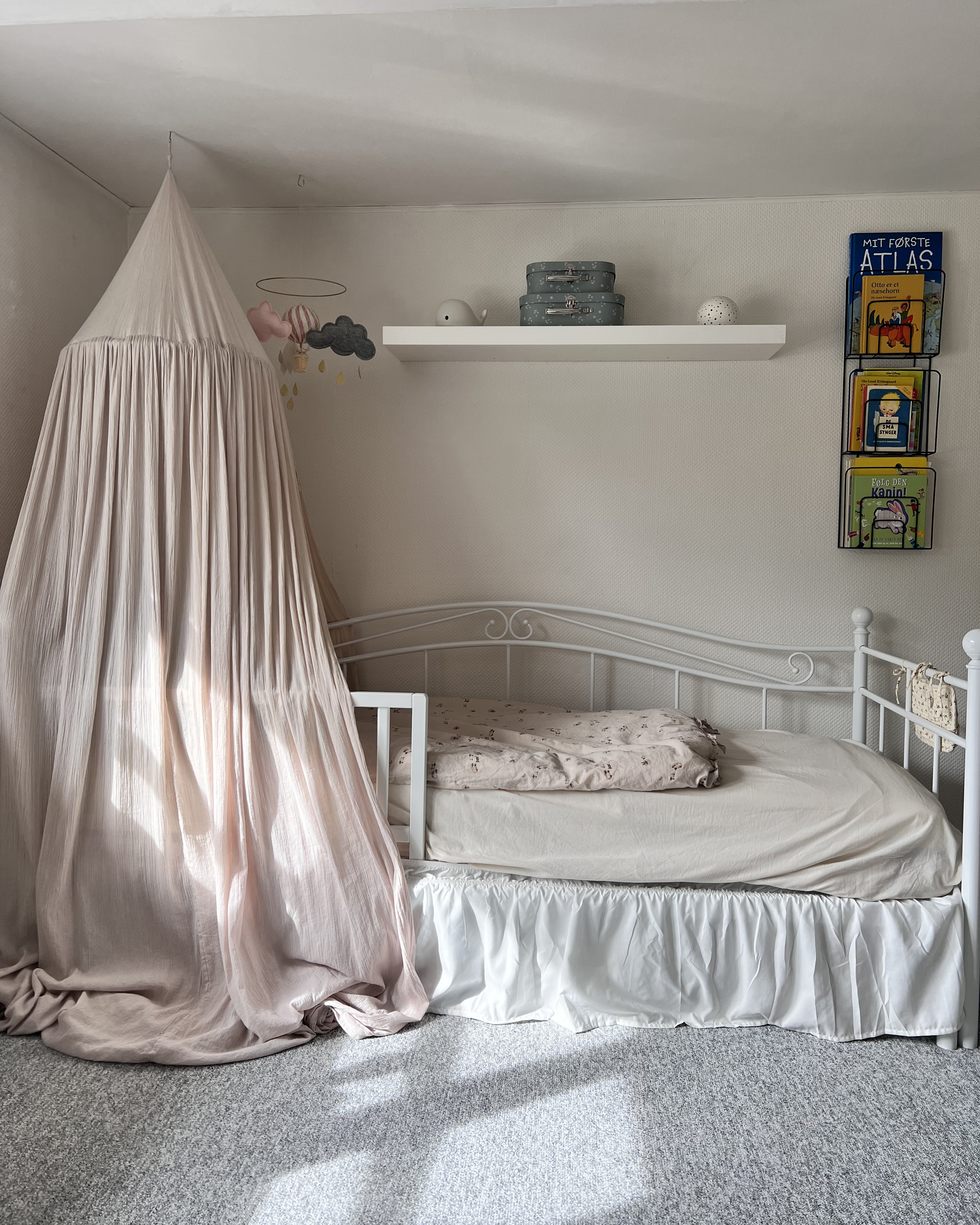 Kovová postel 80 x 200 cm bílá TULLE_921028
