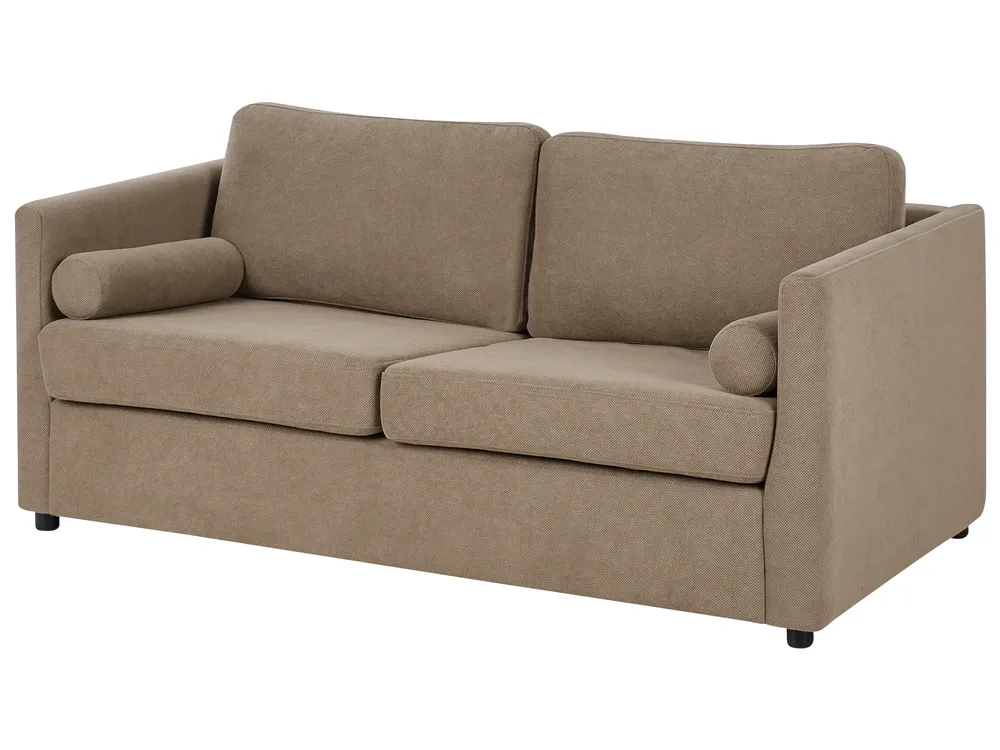 Sofa Bed INKOO Fabric Brown_984776