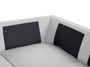 Corner Sofa 3 Seater ELGA Linen Light Grey Right Hand_929153