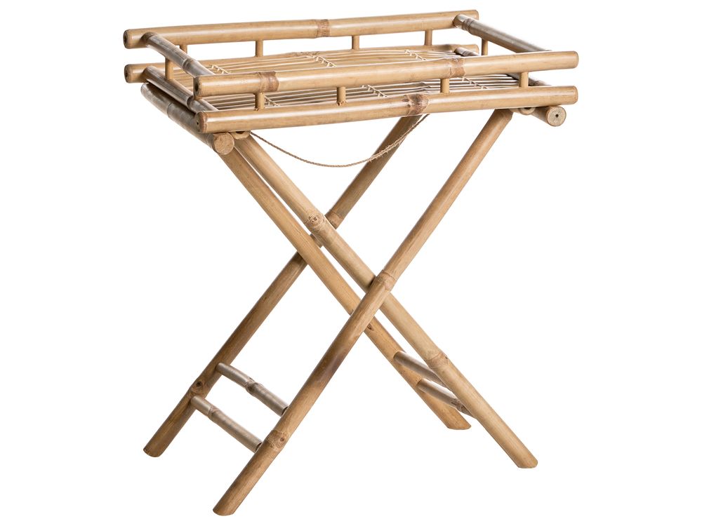 Table d'appoint MISICUNI Pliant Bambou Naturel