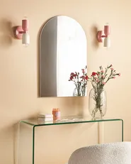 Set di 2 lampade da parete TOPI Metallo Rosa pastello_987488