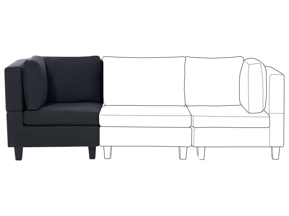 Module d'angle UNSTAD Tissu Noir