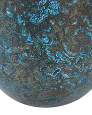 Wazon dekoracyjny VELIA 40 cm Ceramika Niebieski_850826