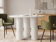 Stół do jadalni TULEMALU Biały 120 cm 120 cm_1085840