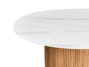 Dining Table ALBINA White Marble 120 cm 120 cm_993574