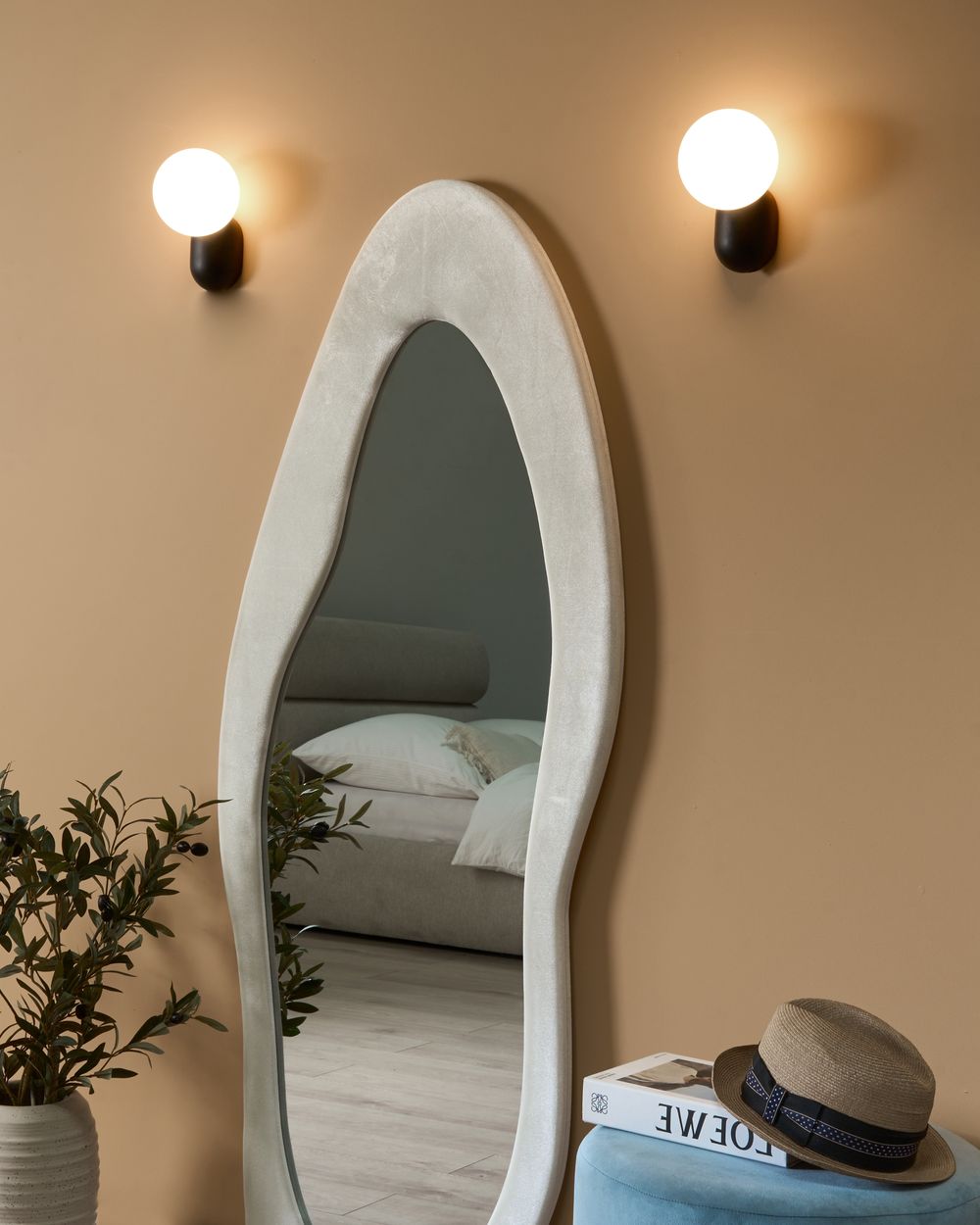 Set of 2 Wall Lamps HELME Black