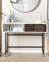 Console Table White and Dark Wood RIFLE_832821