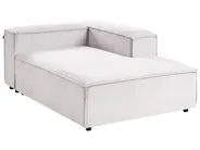 Modular Corner Sofa 5 Seater ARDAL Corduroy Off-White Right Hand_1008155