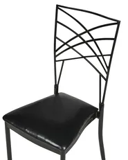 Set di 2 sedie da pranzo GIRARD Metallo Nero_913469
