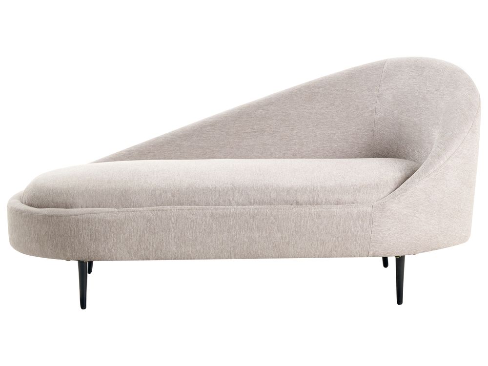 Chaise longue versione destra VALREAS Tessuto Tortora
