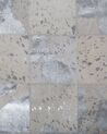 Teppich Kuhfell beige / silber 140 x 200 cm Patchwork YAZIR_721266