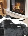 Alfombra de piel de vaca negro/blanco 3-4 m² NASQU_815811