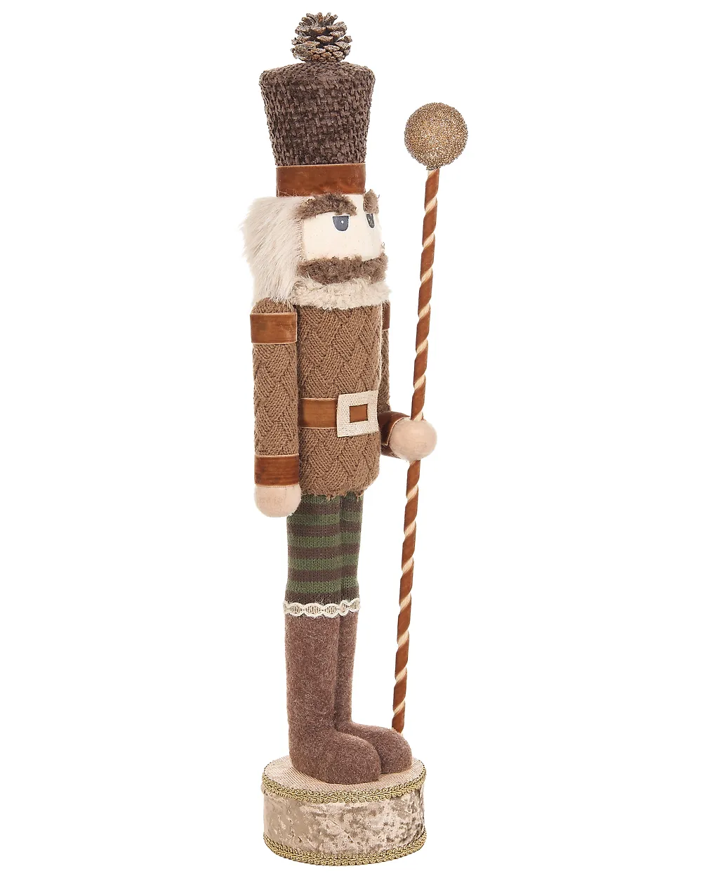Zestaw 2 figurek dekoracyjnych KOLARI 68/91 cm Dziadek do orzechów Brązowy_1156781