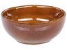 Set of 16 Stoneware Dinnerware Golden Brown TURMERIC_863165