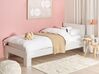 Drevená posteľ s lamelovým roštom 90 x 200 cm biela ROYAN_925879
