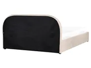 Ottoman Bed QUILLIEN Chenille Light Beige 160 x 200 cm (EU King Size)_989524