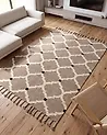 Alfombra ORENCIK Beige 160 x 230 cm Yute