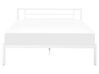 Kovová postel s rámem 160 x 200 cm bílá CUSSET _735363