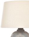Ceramic Table Lamp Grey and Beige FERREY _822903