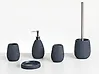 5-Piece Bathroom Accessories Set QUILCA Dark Blue