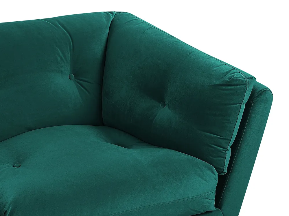 Divano 3 posti LENVIK Velluto Verde smeraldo_784788