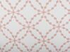 Dekokissen geometrisches Muster Baumwolle weiss / rosa 45 x 45 cm 2er Set VERBENA_770279