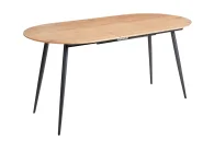 Extending Dining Table CLAVET Light Brown 120/160 cm 80 cm_975609