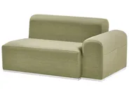 Garden Sofa with Ottoman 7 Seater BATTIFOLLO Modular Olive Green_933608