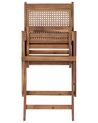 Set of 4 Certified Acacia Wood Garden Chairs PARAGGI_928465