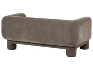 Living Room Set 6 Seater HOGBO Fabric Brown_1049942