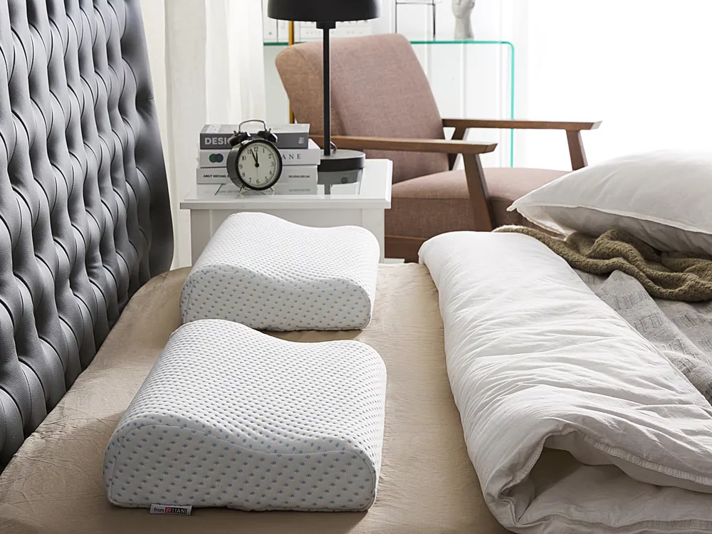 Bed Pillow KANGTO High Memory Foam 30 x 50 cm White