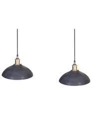 Lampadario CHEYYAR Legno di mango Nero_867661