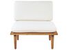 2 Seater Certified Acacia Wood Garden Sofa Set Off-White FRASCATI_919551