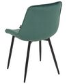 Set of 2 Velvet Dining Chairs Emerald Green DUBROVNIK_928968