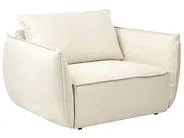 Set da salotto 5 posti KUNES Tessuto Beige chiaro_1013310
