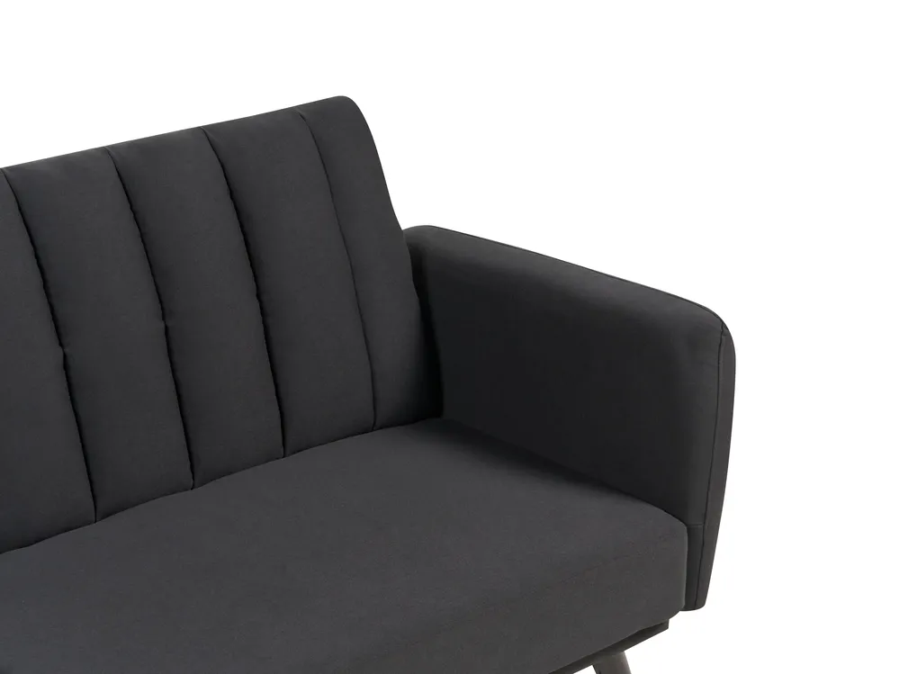 Sofa Bed 3 Seater VIMMERBY Fabric Black_899973