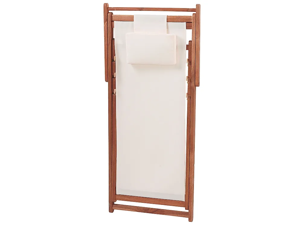 Set mit 2 klappbaren Liegestühlen AVELLINO Akazienholz Dunkelbraun_1177638